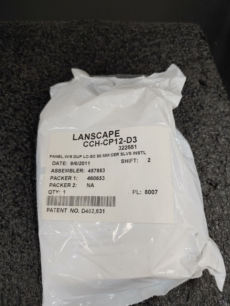 CORNING LANSCAPE CCH-CP12-D3 CCH Closet Connector Housing Panel