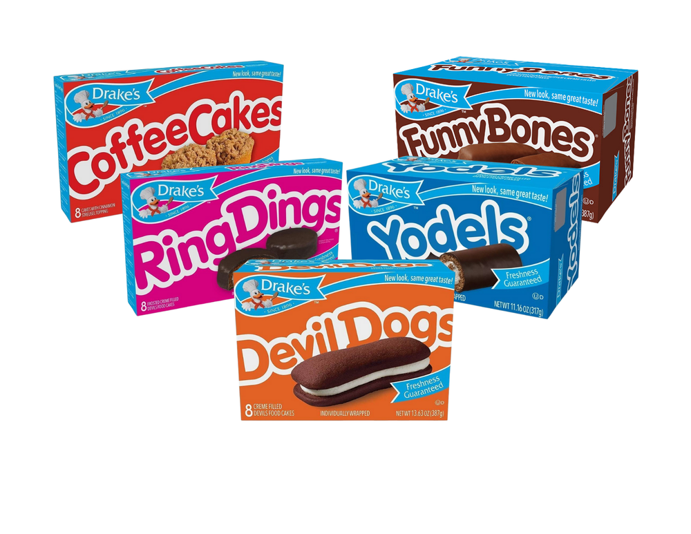 Drake's Sampler Bundle - Includes Ring Dings, Devil Dogs, Coffee Cakes, & more!