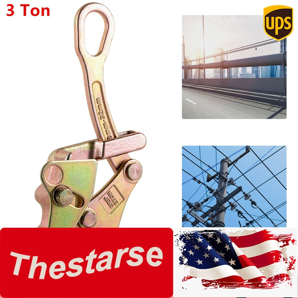 3 Ton Multifunctional Cable Wire Rope Haven Grip Hand Pulling Puller Alloy Steel