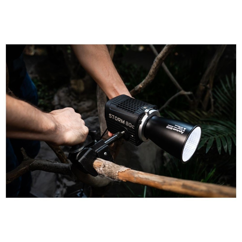 Aputure STORM 80c Bundle with Light Dome 40 and Bowens Mount Adapter