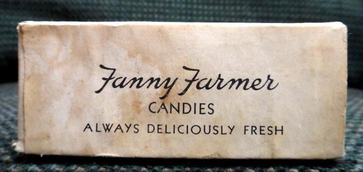 antique FANNY FARMER CANDY BOX 1/2 lb