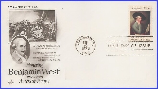 USA5 #1553 U/A ARTCRAFT FDC   Benjamin West