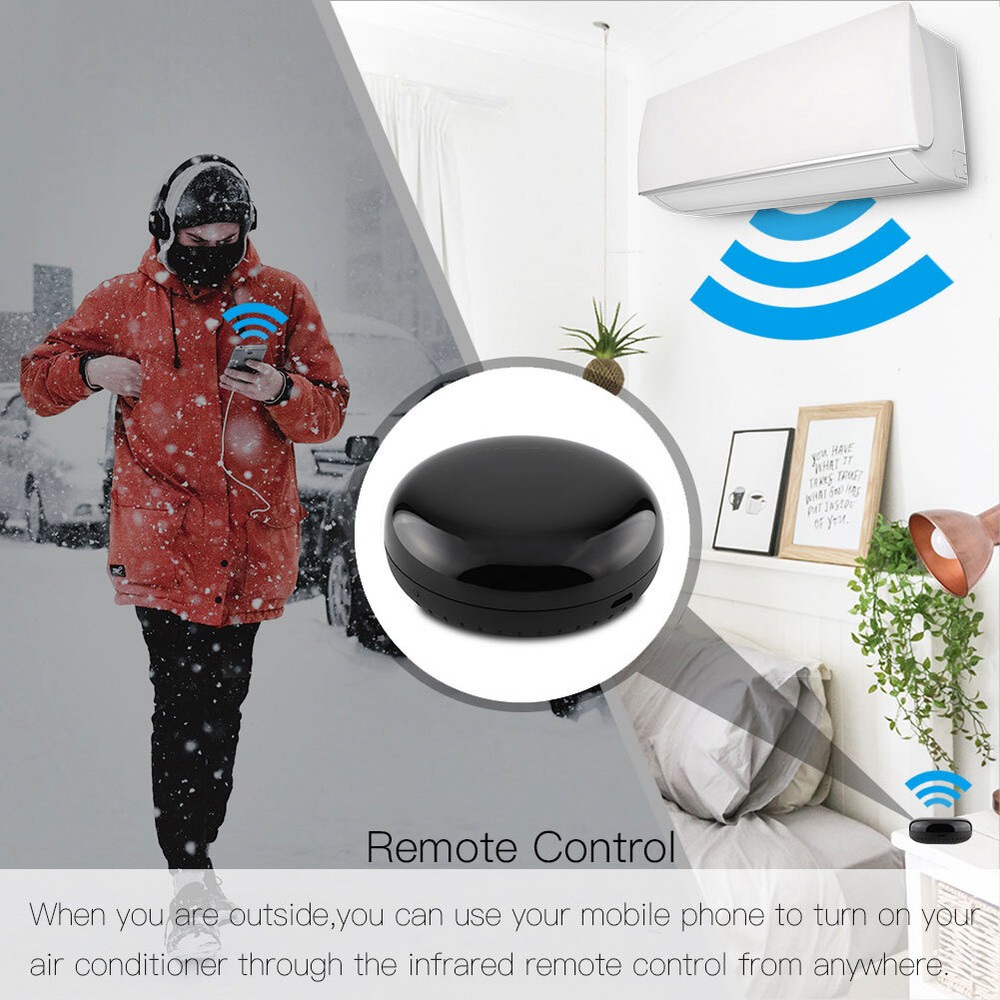 MOES WiFi IR Universal Smart Remote Controller Infrared Blaster Alexa Google APP