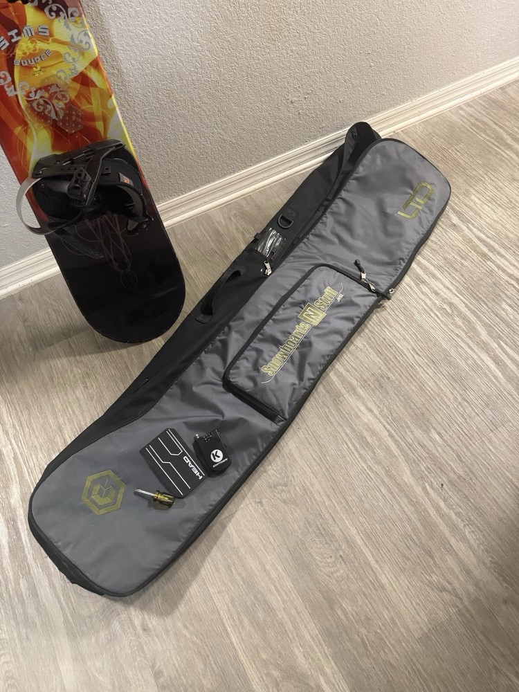 SIMS 148 cm Snowboard with Head Bindings And LTD Bag