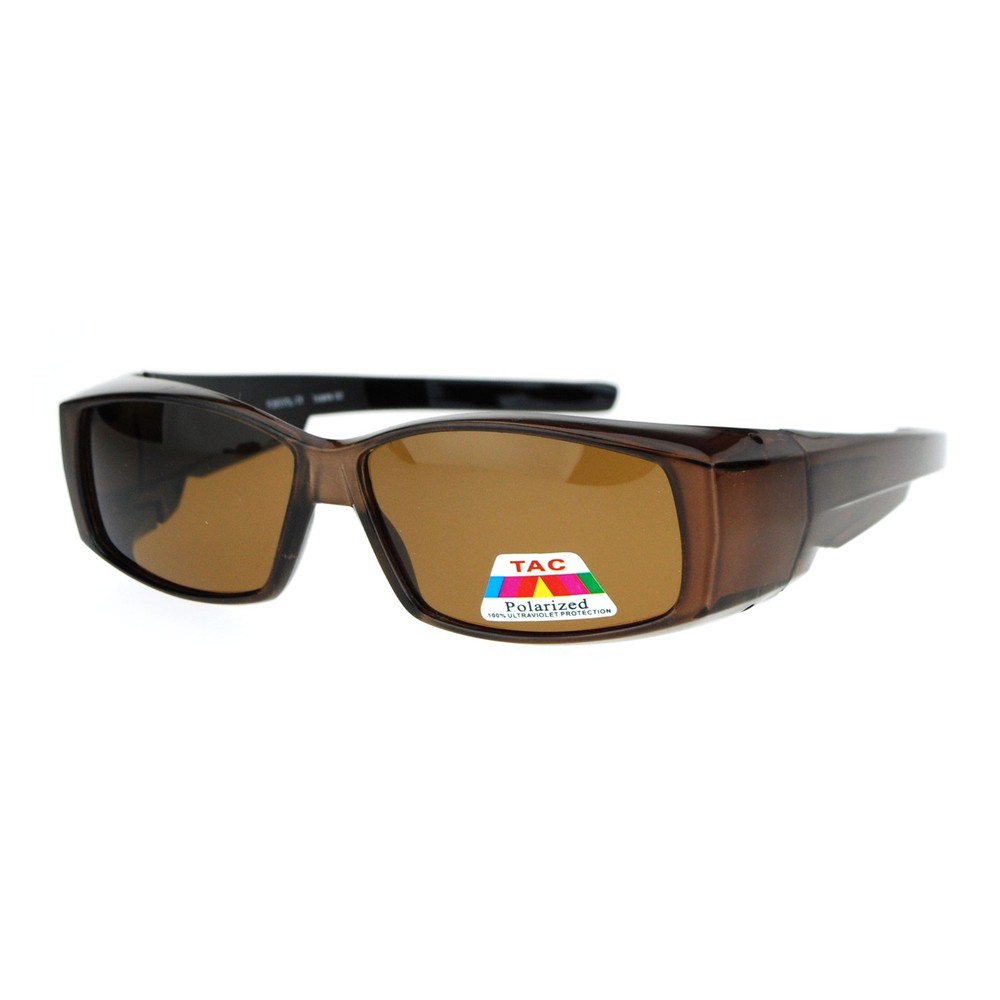 Polarized Lens Fit Over Glasses Sunglasses Womens Rectangular OTG Frame