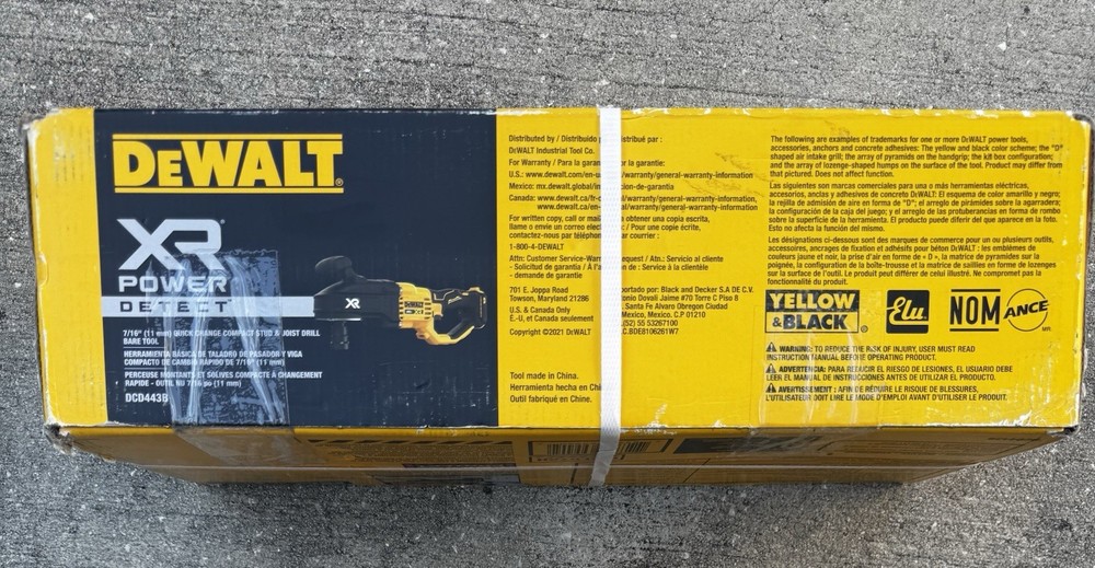 DeWalt XR Power Detect 7/16” Quick Change Compact Stud & Joist Drill Bare Tool