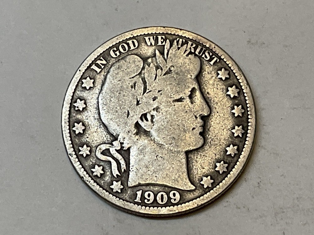 1909-P Barber Half