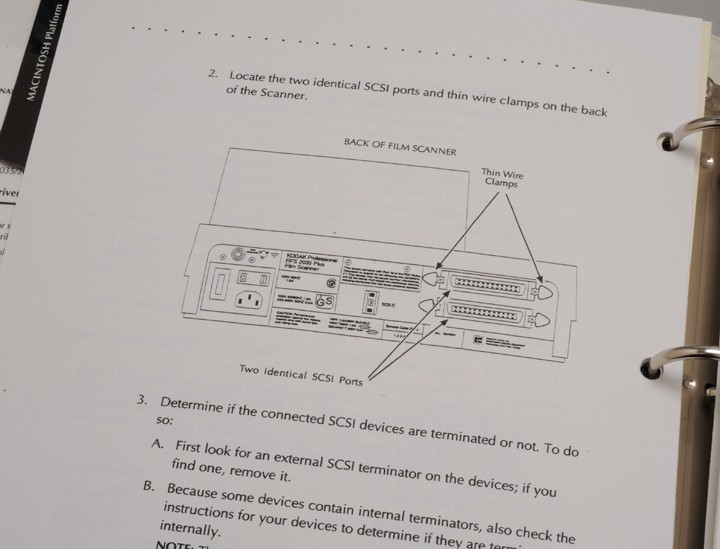 KODAK RFS 2035 SCANNER MANUAL & REFERENCE ITEMS