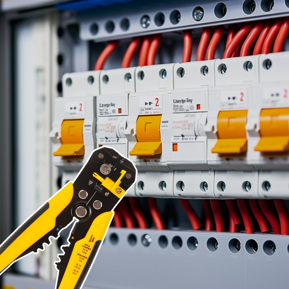 Self-Adjusting Insulation Wire Stripper Cable Cutter Crimper Terminal Tool 8"