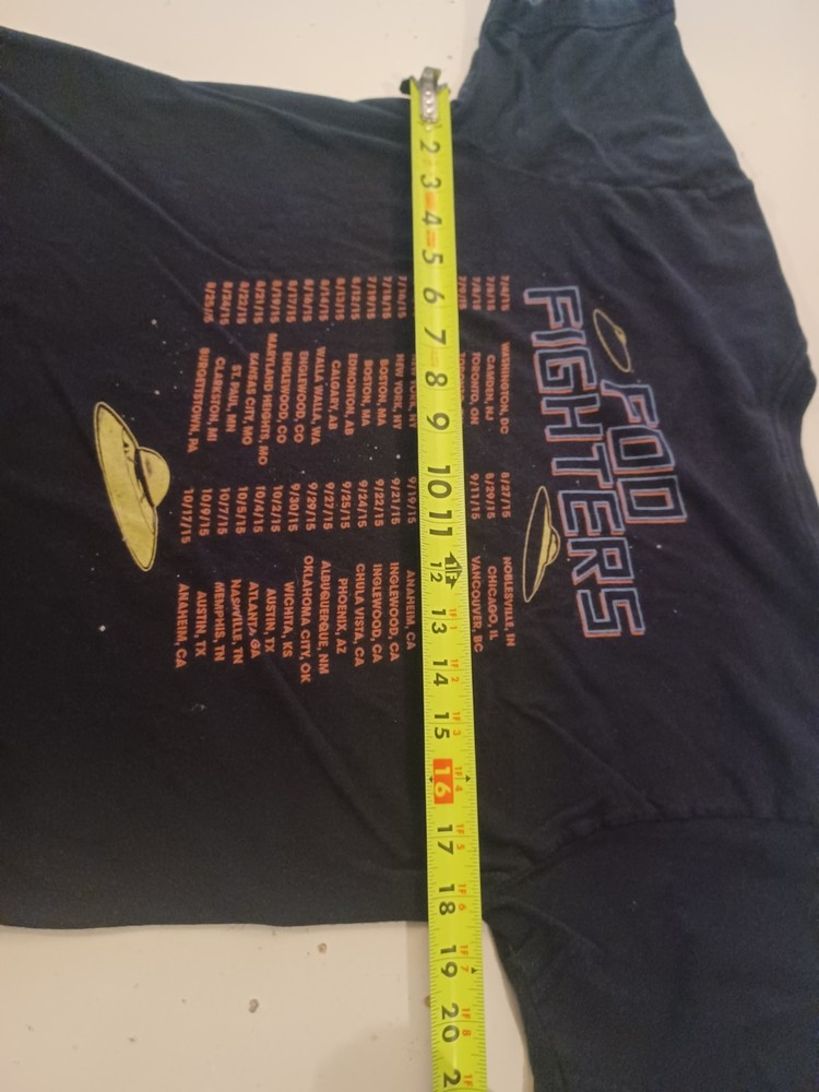 Foo Fighters 2015 Tour Medium Tee Shirt