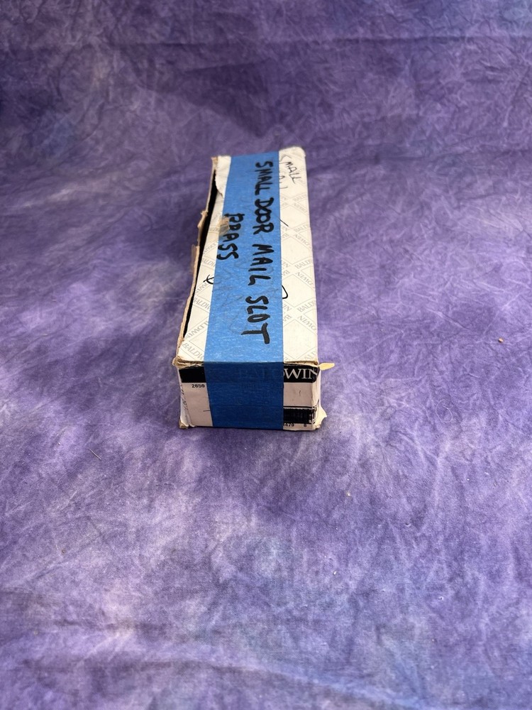 Baldwin Letter Box Plate Brass 0001-030