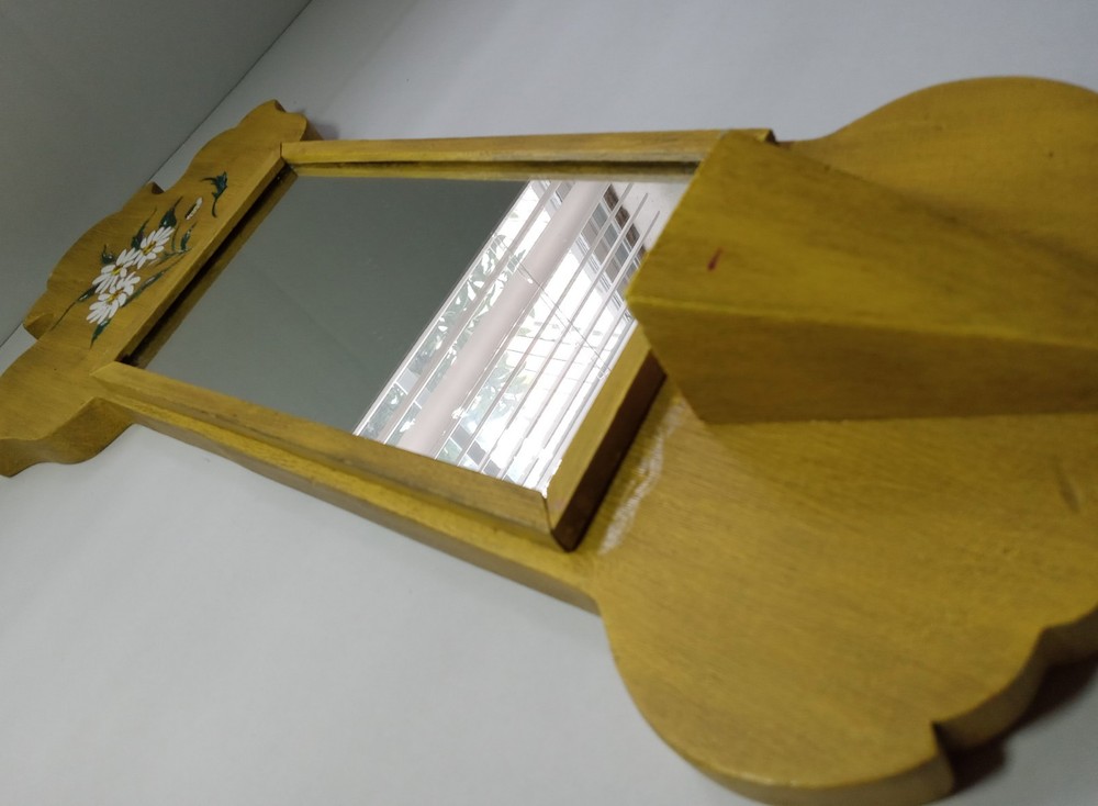 Vintage Wood Mirror