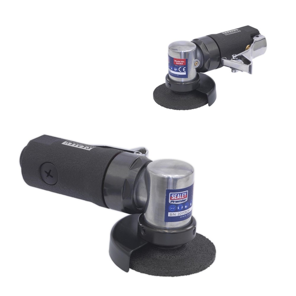 Sealey Air Mini Angle Grinder Ø58mm Premier Air Tool Garage Workshop