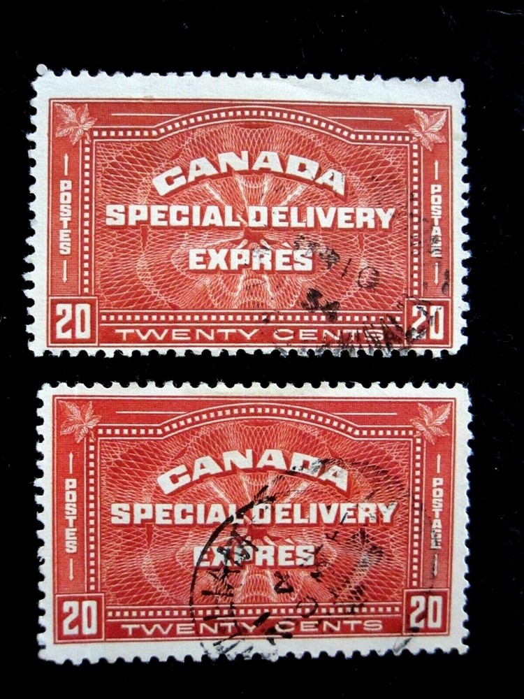 CANADA - SCOTT# E4-E5 - USED - CAT VAL $35.00
