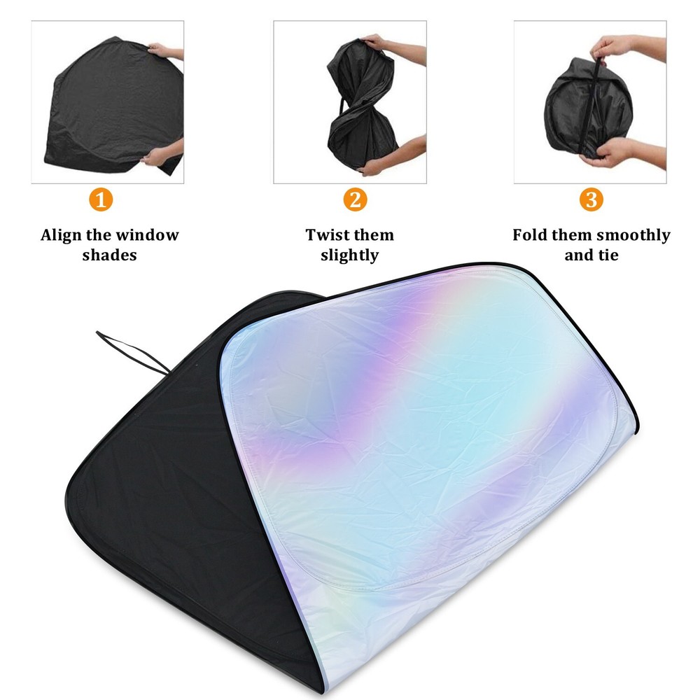 Foldable Car Front Rear Window Windshield Sun Shade Shield Cover Visor UV Block