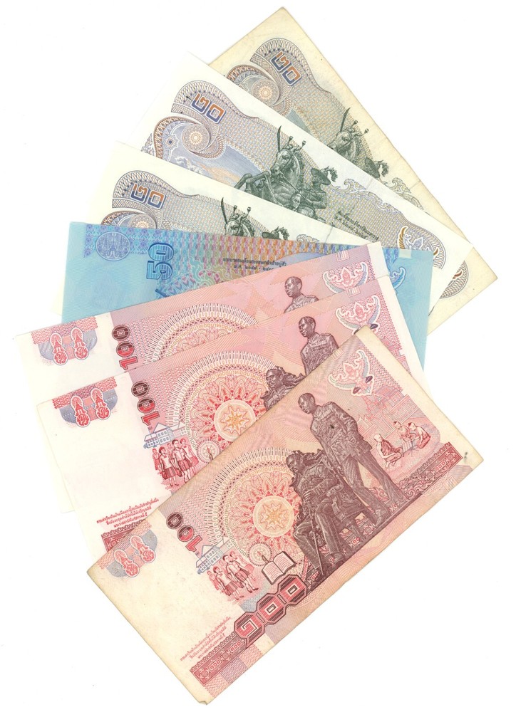 Assorted Thailand Baht Notes - 570 Baht Face Value (62340)