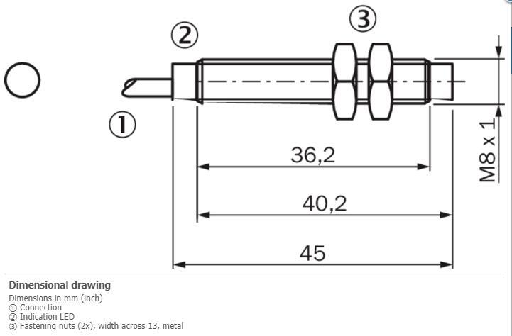 SICK IM08-2N5PS-ZW1 Inductive Proximity Sensor ,PNP
