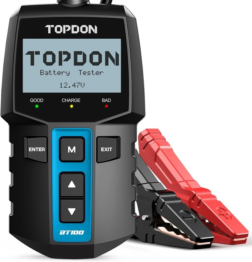 Topdon BT100: Reliable 12V Battery Tester with Comprehensive Analyzing Features