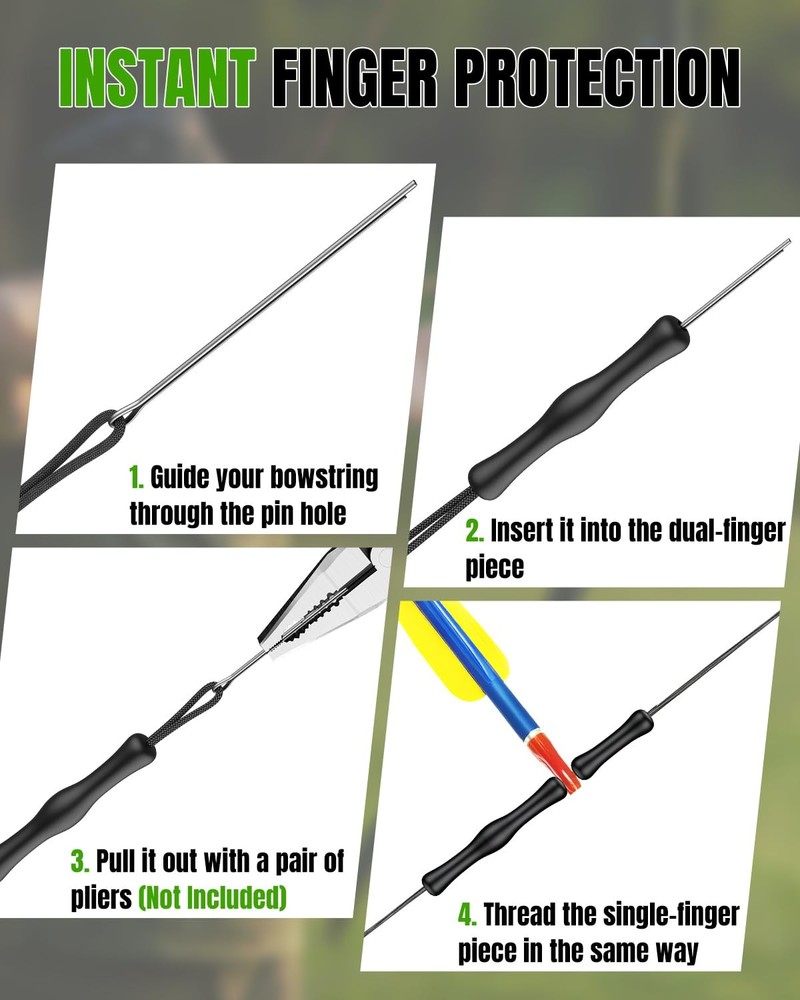 Pawfly Recurve Bow Stringer Tool, Archery Tool with 6 feet, Grey