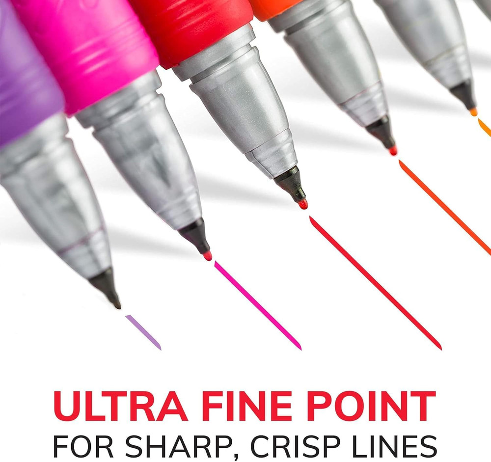 BIC Intensity Ultra Fine Point Permanent Markers, 12-Count Black Pack