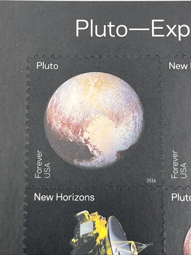 Mint NH US Scott #5077-5078 Forever Pluto Explored Souvenir Sheet