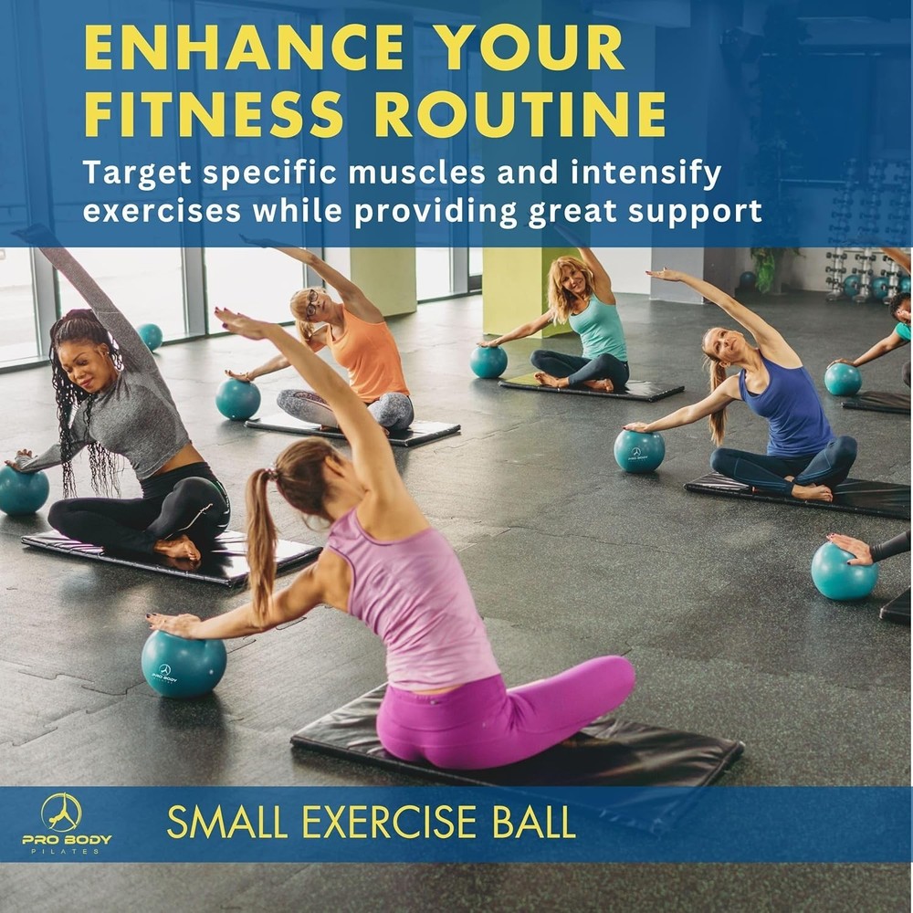 Versatile Small Exercise Ball with Pump for Core Strength & Posture Improvement