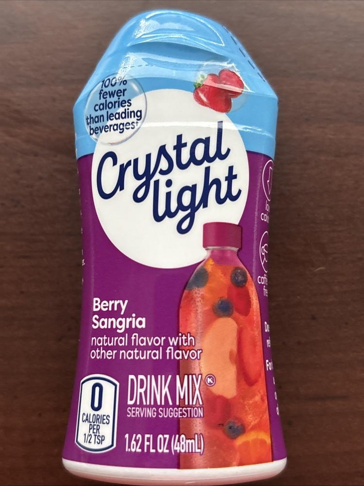 2 Berry Sangria Crystal Light Liquid Water Drink Enhancer