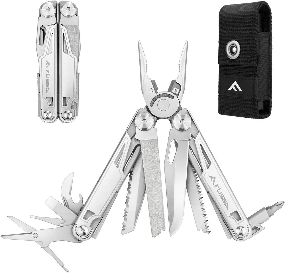 Multitool, 16-in-1 Multitools with Sheath, Stainless Steel EDC Multito...