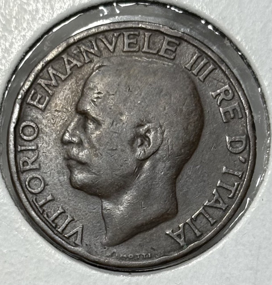 1933 Italy 10 Centesimi Ten