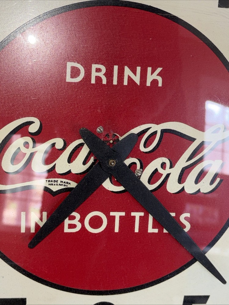 1930s Coca Cola Clock, Runs Great