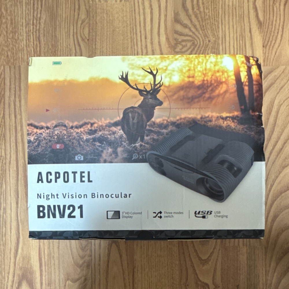 ACPOTEL BNV21 Night Vision Binoculars 3" HD Display USB Charging Three Modes