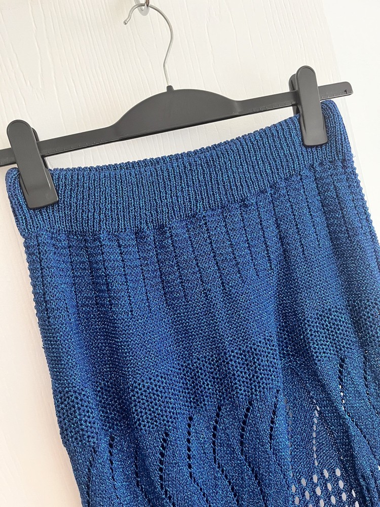 Blue crochet glitter coord will fit size 6-8
