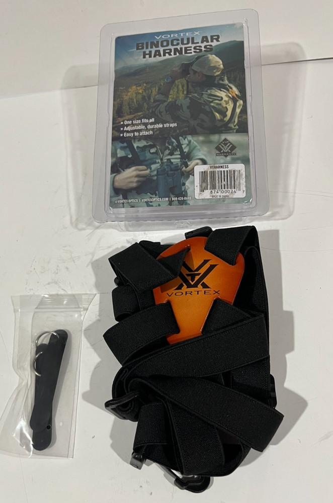 Vortex Optics Binocular Harness Strap Durable & Adjustable Black/Orange