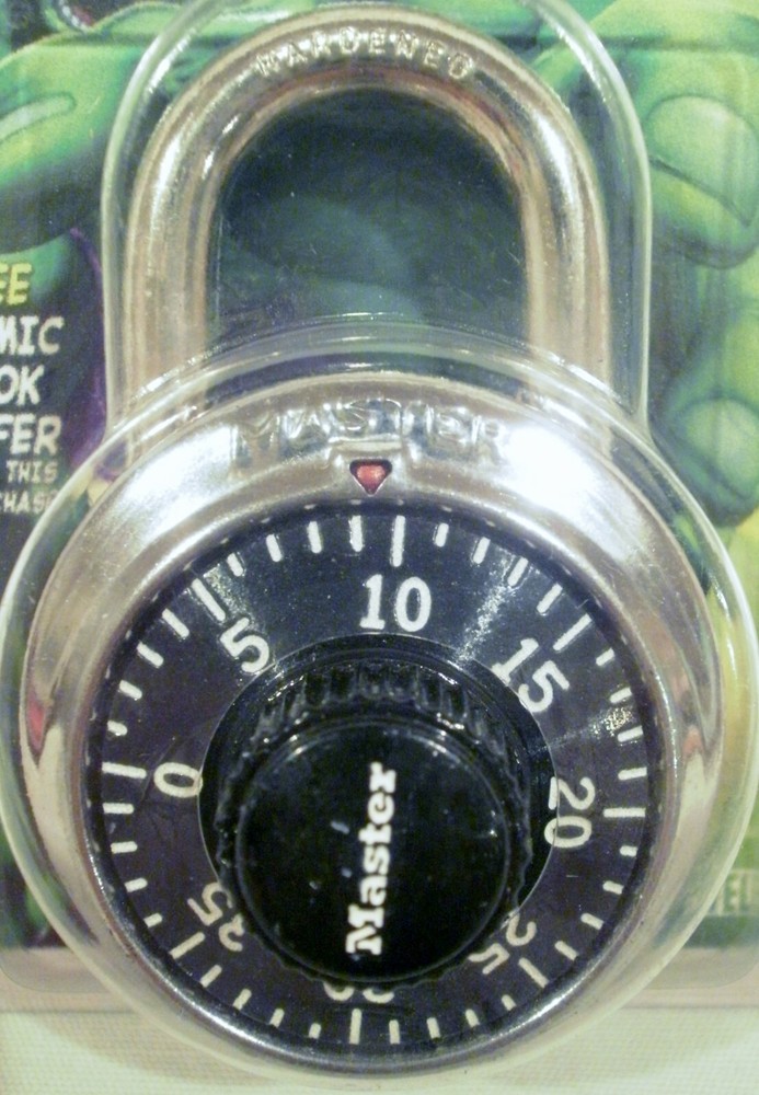 2002 Master Lock 1500D Combination Padlock 1-7/8”