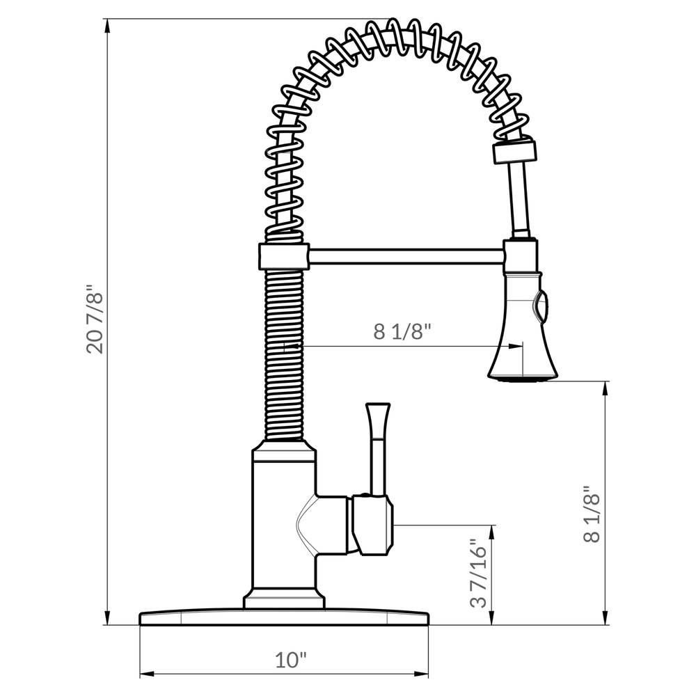 Modern Spring-Type Kitchen Faucet LK9B