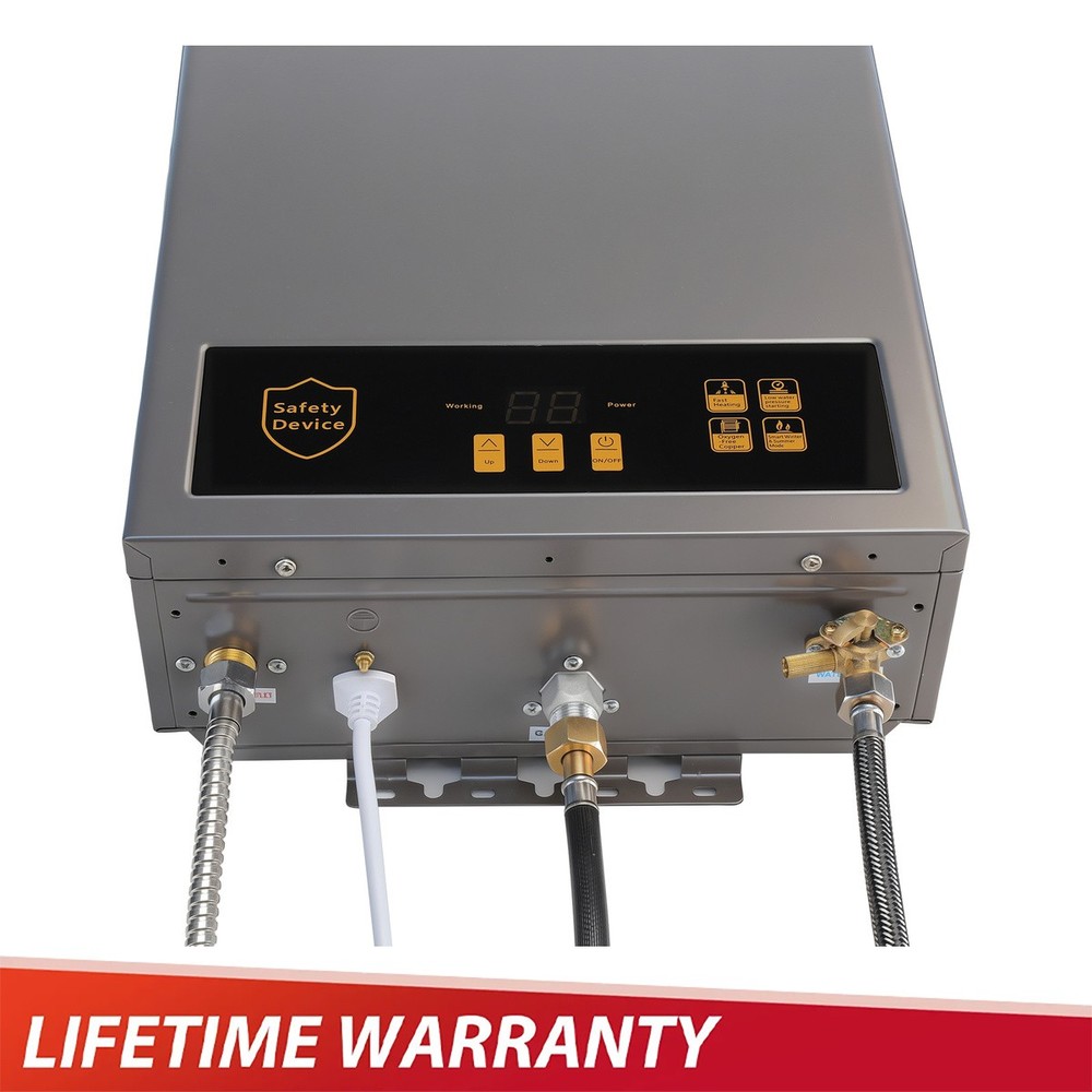 Propane Tankless Water Heater 3.6 GPM 80,000 BTU 24KW Instant Hot Indoor 110V