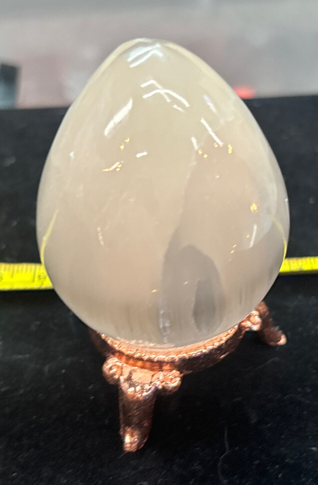 Selenite Polished 3" Egg with Stand