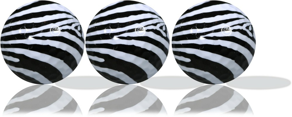 Zebra Golf Balls 3 Pack - Great Gift Idea!