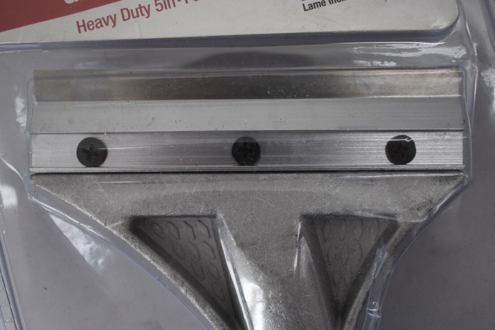 Hyde 5" Heavy Duty Steel Angled Blade Floor Scraper 12" Threaded Handle