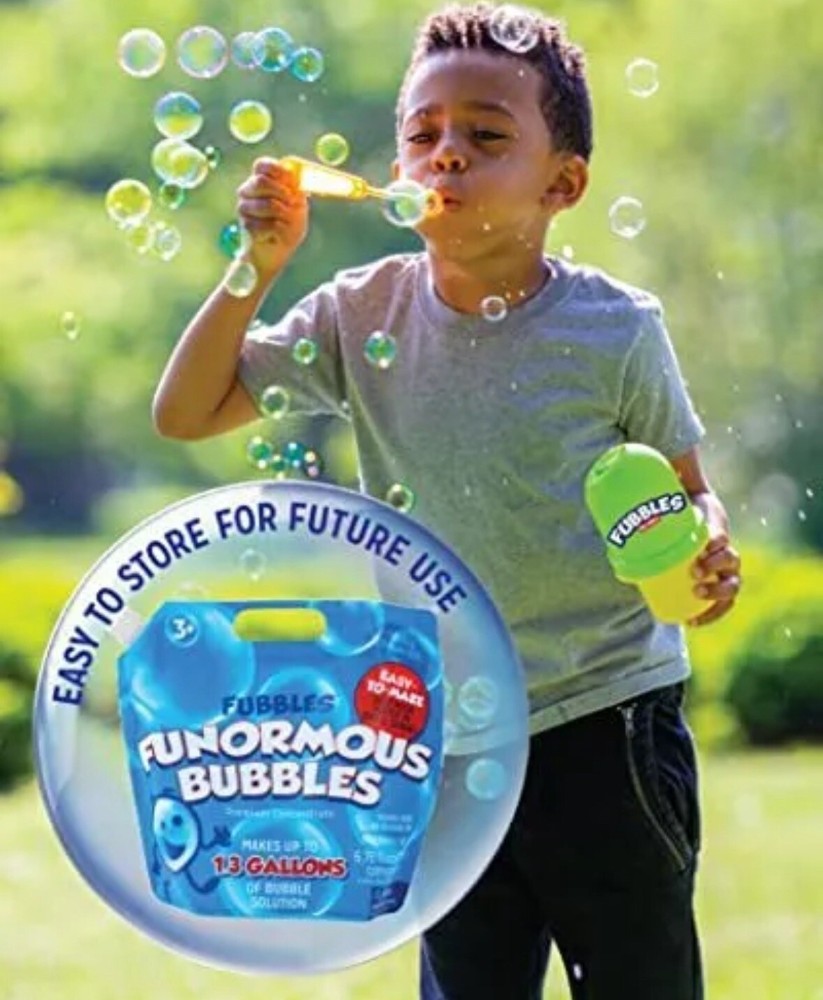 Little Kids Bubbles by Fubbles| Bubble Solution Refill | Non-Toxic Concentrate!!