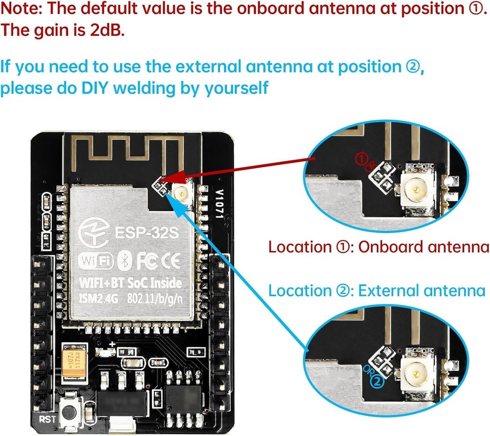2-Pack ESP32 CAM Development Board, for ESP32-CAM MB WiFi/Bluetooth Developme...