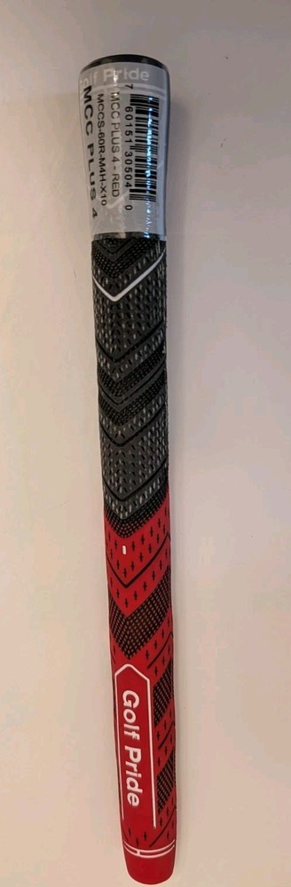 12pk Golf Pride MCC Plus 4  Grey/Red Midsize Grip
