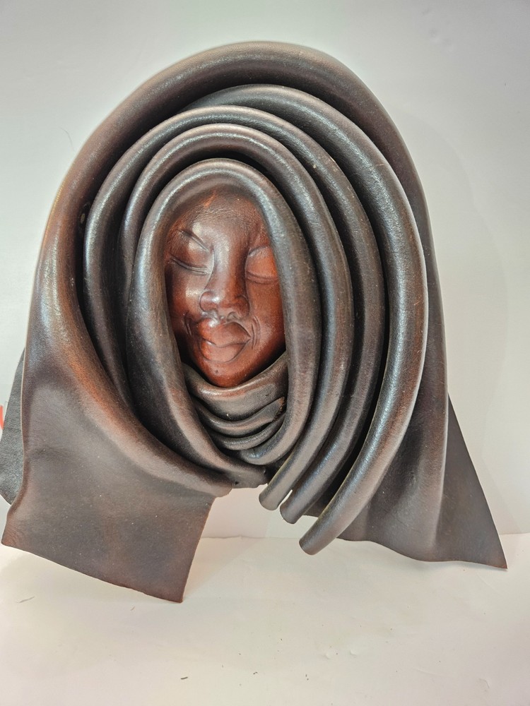African leather mask