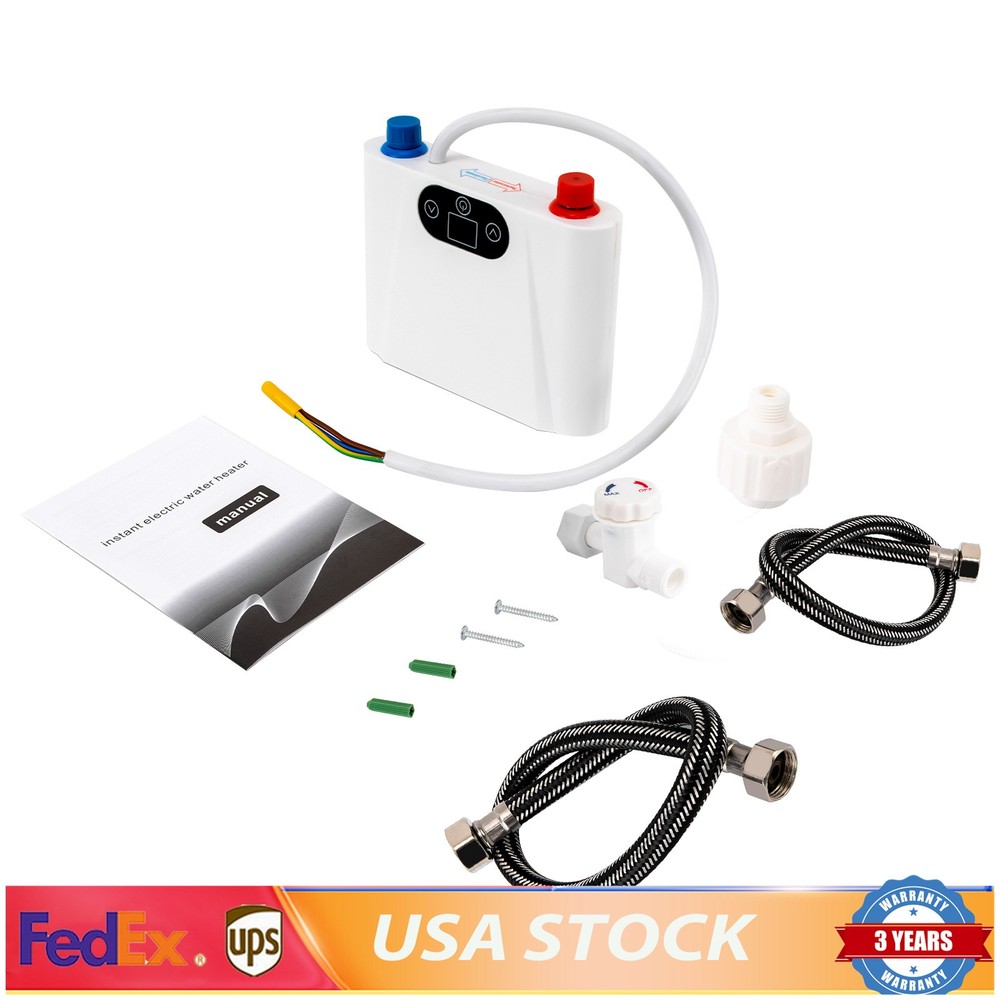 220V Electric Tankless Instant Hot Water Heater Under Sink Tankless Water Heater