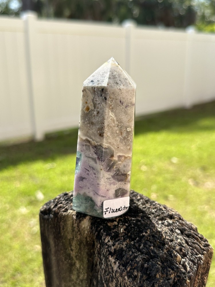 Fluorite Point 6 Sided