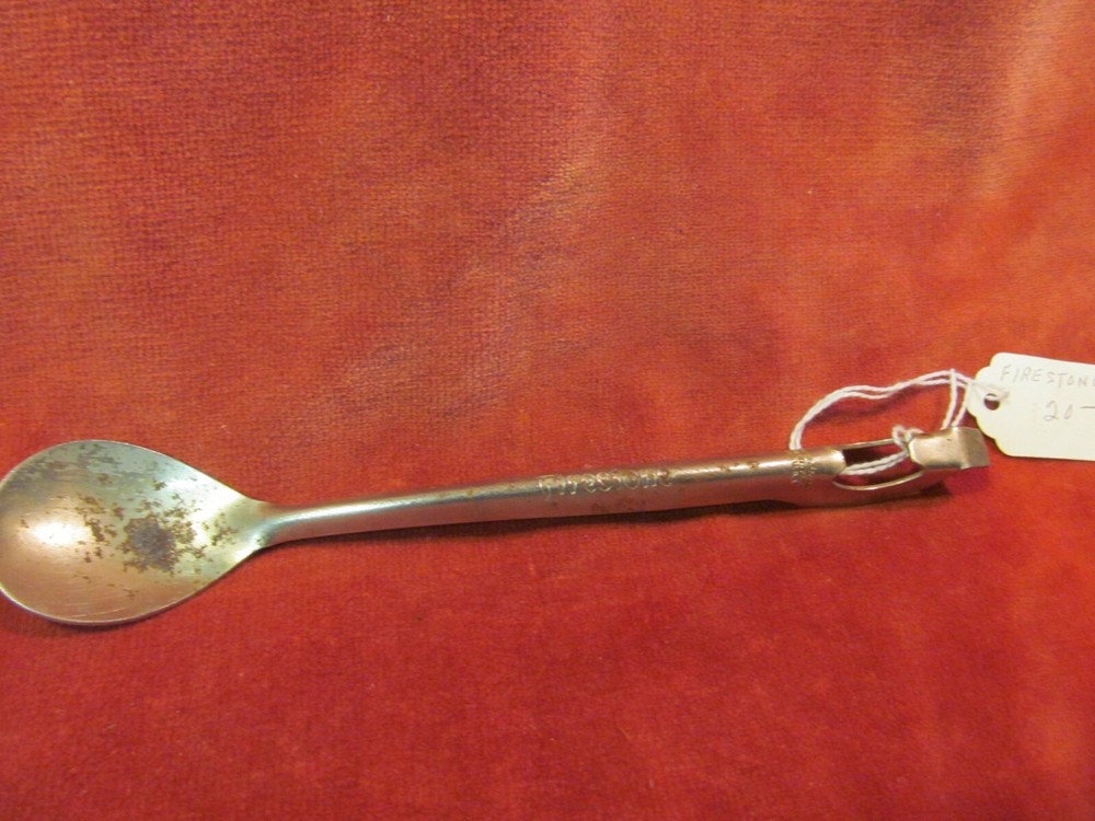 FIRESTONE ADVERTISING SPOON CAN BOTTLE OPENER