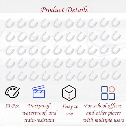 50Pcs Keyboard Cover - Disposable Keyboard Protector for Desktop Dustproof
