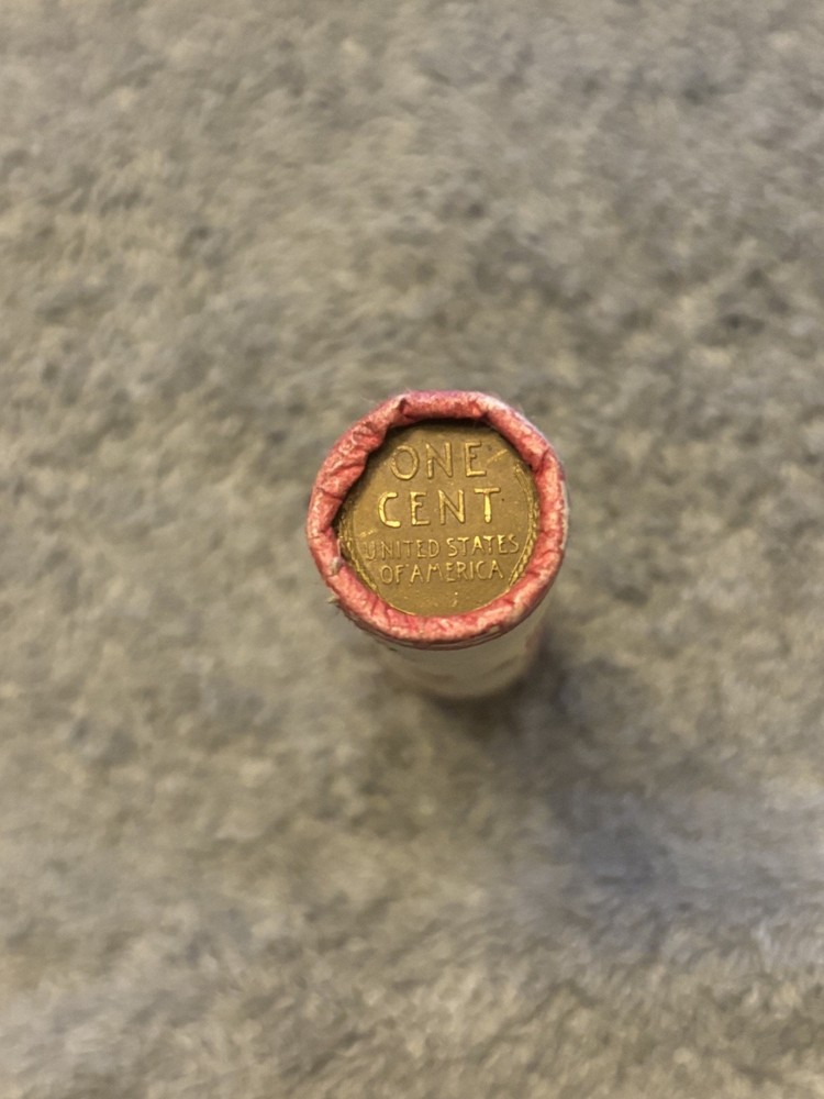 Wheat Lincoln Cent Penny Roll, possible errors/rares! OBW