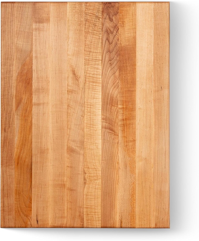 RA-Board Series Rectangular Wooden Maple Cutting Board 24”x18” – 2.25” Thick