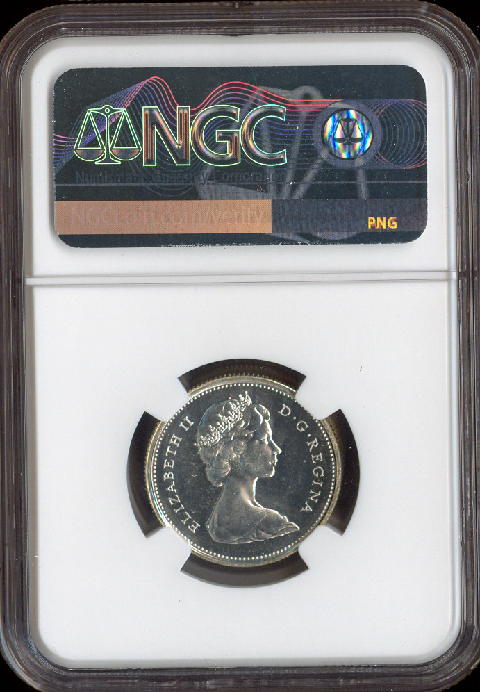 1967 Canada 25 Cents 25C NGC PL67 MAC Quality